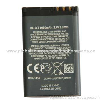 Well Tested Li-ion Battery BL-5F for Nokia, Good Quality with Good Warranty